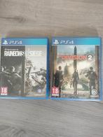 Tom Clancy's rainbow siege en the division 2. Ps4, Spelcomputers en Games, Ophalen, Vanaf 18 jaar, Shooter, 1 speler