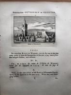 081 / Warmond de Kerk Kopergravure 1731, Antiek en Kunst, Kunst | Etsen en Gravures, Ophalen of Verzenden
