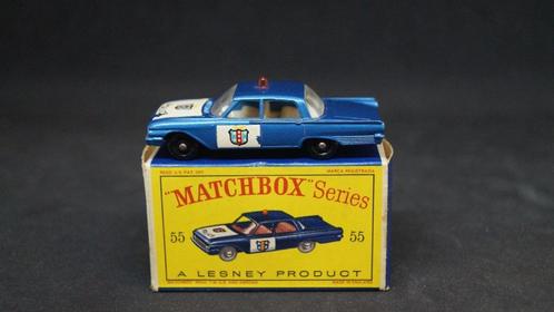 Lesney no 55B Ford Fairlane Police Car, D-Box, Matchbox 1963, Hobby en Vrije tijd, Modelauto's | Overige schalen, Zo goed als nieuw
