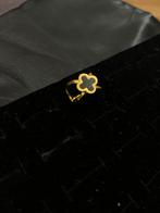 Gouden Klaver Ring - Verstelbaar, IJzer of Staal, Nieuw, Ophalen of Verzenden, 17 tot 18