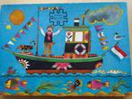 vintage puzzel jaren 70, boot en auto, Ophalen of Verzenden, Meer dan 50 stukjes, Gebruikt, 6 jaar of ouder