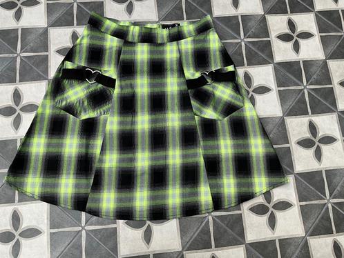 Hell Bunny Tammy Skirt/Rok Neon Green/Groen Maat S, Kleding | Dames, Rokken, Nieuw, Groen, Boven de knie, Ophalen of Verzenden