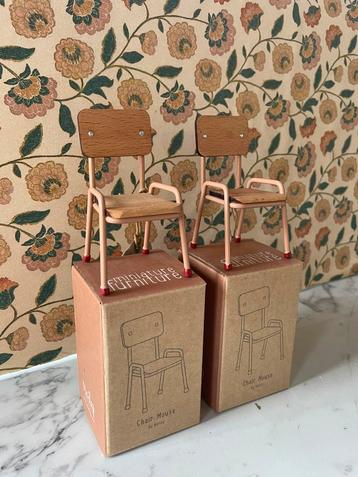 2 maileg houten stoeltjes - nieuw! beschikbaar voor biedingen