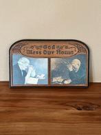 houten bord " god bless our home", Antiek en Kunst, Antiek | Religie, Ophalen of Verzenden