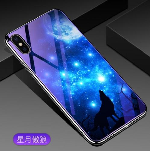 Artistiek Back Cover Set voor iPhone 8+ / 7+ _ Maanwolf, Telecommunicatie, Mobiele telefoons | Hoesjes en Frontjes | Apple iPhone