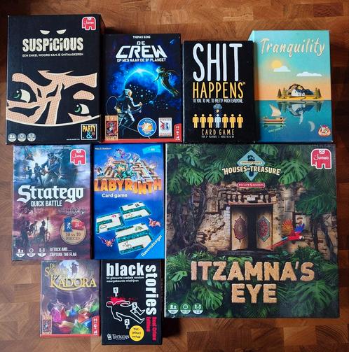 Verschillende spellen (The Crew, Tranquility..), Hobby en Vrije tijd, Gezelschapsspellen | Kaartspellen, Zo goed als nieuw, Ophalen of Verzenden