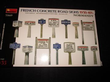 H-40,MINIART 1-35,NO,35669,French Concrete Road Signs 1930-4 beschikbaar voor biedingen
