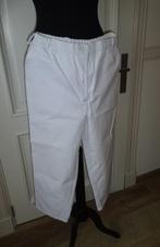Maat 42/44 Witte Katoenen Pantalon ¾ lengte.  2x voor ingeze, Maat 42/44 (L), Ophalen of Verzenden, Wit, Zo goed als nieuw