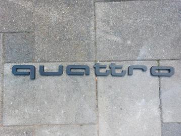 3D geprinte letters quattro zwart in audi stijl, 1m lang beschikbaar voor biedingen