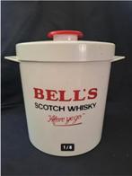 Vintage Bells Whiskey Ice Bucket Before ye Go Bar Advert 25, Ophalen of Verzenden, Zo goed als nieuw, Gebruiksvoorwerp