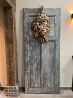 Grijze (decoratie) deur-paneel - landelijk, Ophalen, Hout, Binnendeur, 200 tot 215 cm