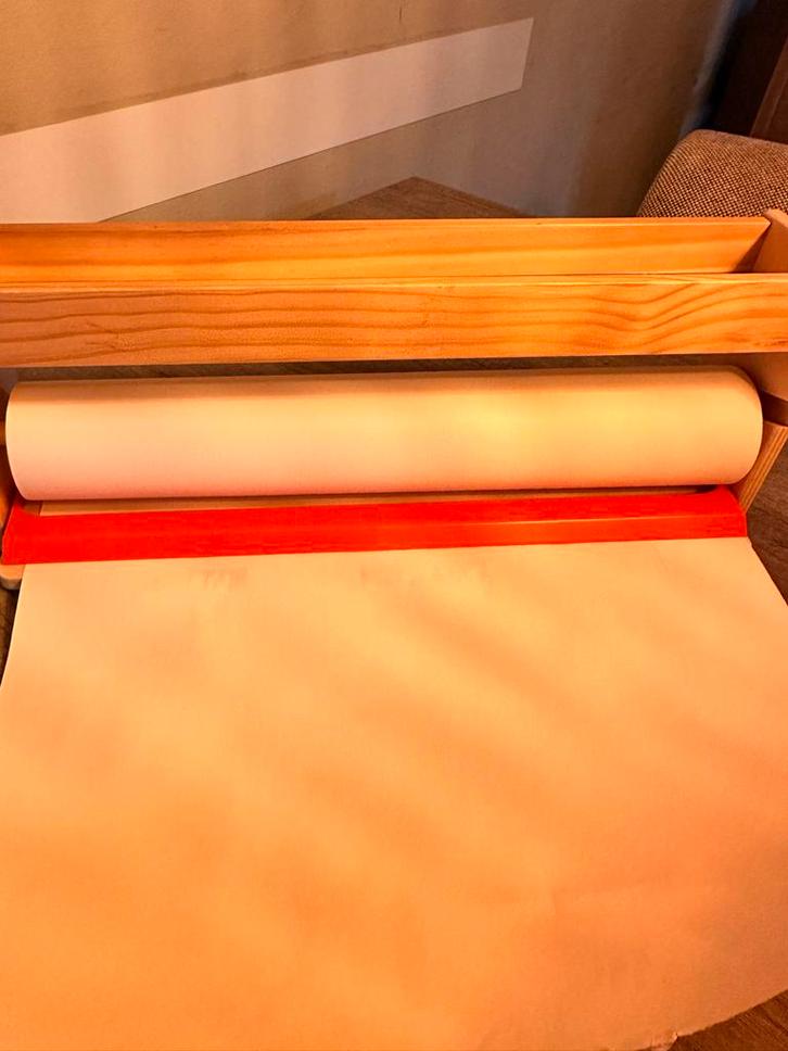 Tekenpapier Rol en Houder, Hobby en Vrije tijd, Tekenen, Zo goed als nieuw, Papier, Schets- of Tekenboek, Ophalen of Verzenden