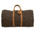 Louis Vuitton Keepall 55 monogram, Minder dan 35 cm, Ophalen of Verzenden, Bruin, Zo goed als nieuw