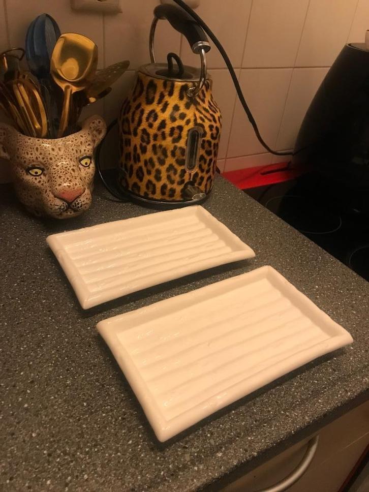 2x witte schalen, Huis en Inrichting, Keuken | Keukenbenodigdheden, Gebruikt, Ophalen of Verzenden