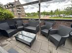 Loungeset tuinset wicker 4 stoelen 1 tuinbank en tafel, Tuin en Terras, Tuinsets en Loungesets, Ophalen, Gebruikt, 6 zitplaatsen