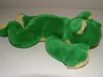 MOOIE KIKKER PLUCHE GROEN/GEEL MET BRUINE BOLLE HARDE, Verzenden, Nieuw, Overige typen