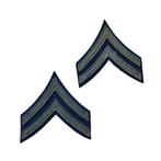 WWII US Corporal Rank Stripes, Verzamelen, Militaria | Tweede Wereldoorlog, Ophalen of Verzenden, Landmacht, Amerika, Helm of Baret