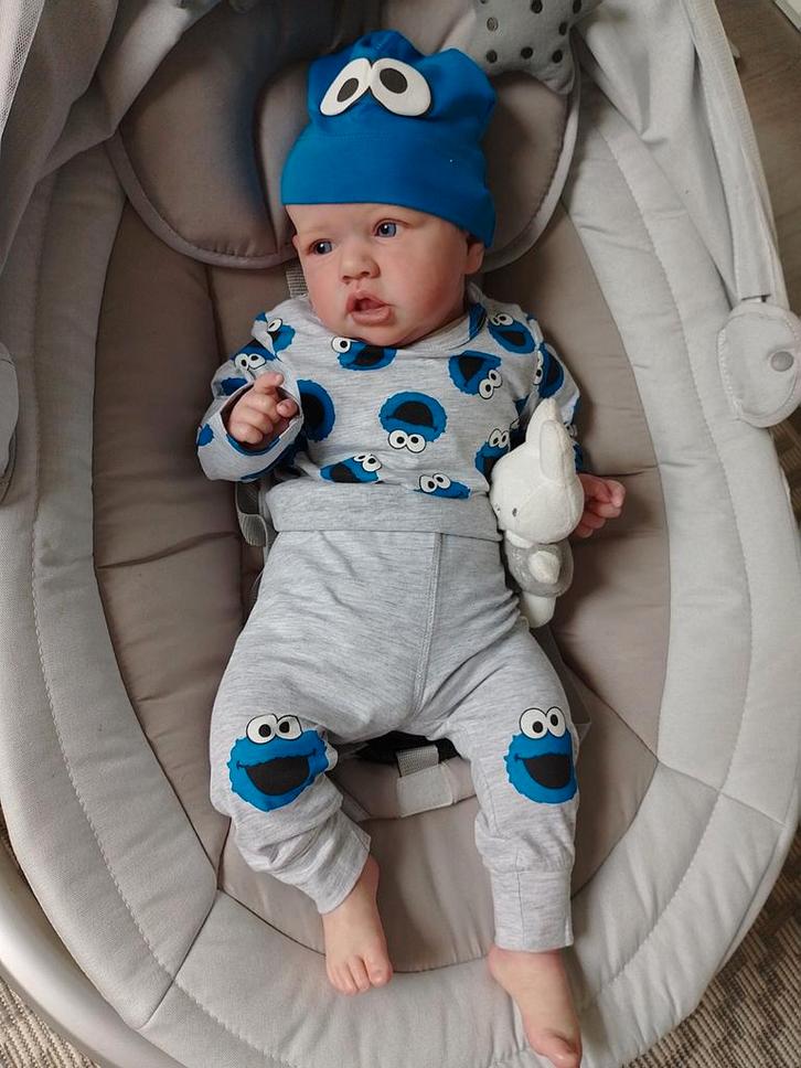 Reborn Saskia van Kelly Dudley, Verzamelen, Poppen, Zo goed als nieuw, Pop, Ophalen of Verzenden