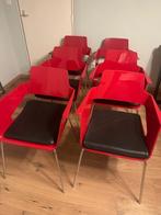 Arrmet B32 Rode Stoelen 6 stuks, Ophalen, Overige materialen, Vintage, Zo goed als nieuw