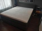 antraciet grijs boxspring matras mogelijk + topper 180x210, Huis en Inrichting, Slaapkamer | Boxsprings, Ophalen, 210 cm, Tweepersoons