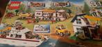 lego creator 3 in 1 caravan boot en huis, Ophalen of Verzenden, Zo goed als nieuw, Complete set, Lego
