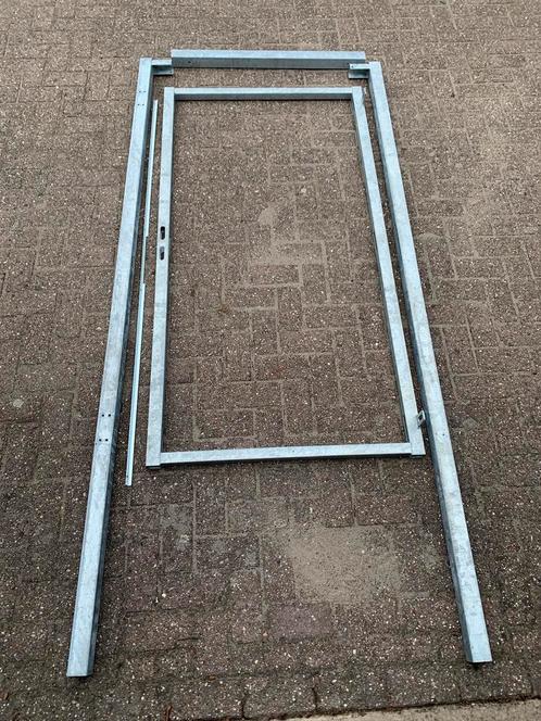 Robuuste poortdeur, Tuin en Terras, Schuttingen, Nieuw, IJzer, 2 meter of meer, Ophalen of Verzenden