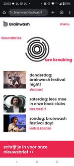 Ticket brainwash festival 19 okt, Tickets en Kaartjes, Evenementen en Festivals, Eén persoon