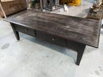 Robuuste Salontafel met Bijzettafel, Antiek en Kunst, Ophalen