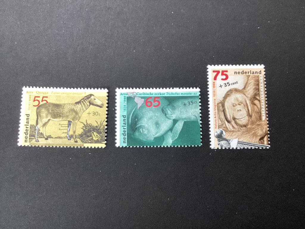 1988, Zomerzegels, 1399-1401, Postzegels en Munten, Postzegels | Nederland, Verzenden, Na 1940, Postfris
