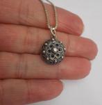 Zilveren ketting met antieke hanger nr.892, Sieraden, Tassen en Uiterlijk, Antieke sieraden, Verzenden, Zilver, Ketting