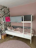 IKEA VITVAL Frame stapelbed, wit/lichtgrijs, 90x200 cm, Gebruikt, 90 cm, Eenpersoons, Ophalen of Verzenden