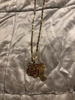 Gouden ketting met 'Roleman' hanger, Ophalen of Verzenden, Zo goed als nieuw, Goud, Met hanger