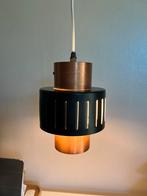 Vintage Deens Design Hanglamp Metaal Zwart Rood Koper 60’s, Huis en Inrichting, Lampen | Hanglampen, Ophalen of Verzenden, Zo goed als nieuw