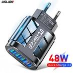 te koop 45 watt 4 keer usb lader gsm accu lader nieuw charge, Ophalen of Verzenden, Nieuw, Samsung