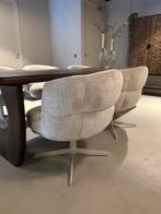 Luxe eetkamerfauteuil / eetkamerstoel | 2 kleuren leverbaar, Ophalen of Verzenden, Zo goed als nieuw, Eén