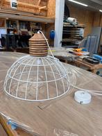 Witte ronde hanglamp showroom model 50cm rond, Ophalen, Zo goed als nieuw, Wit, Rond