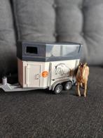 Bruder trailer met paard, Ophalen of Verzenden, Zo goed als nieuw