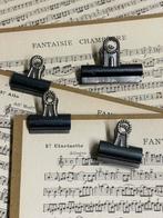 Brocante oude papierklemmen Setje van 4, Verzenden