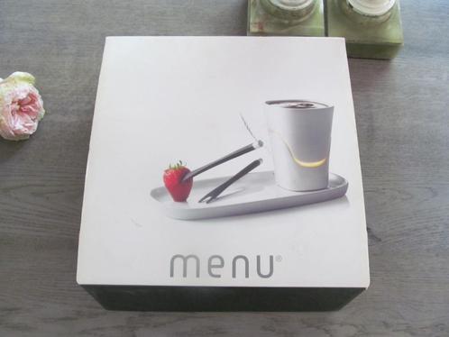 Menu Chocolade Fondue Set Design Jakob Wagner, Huis en Inrichting, Keuken | Servies, Nieuw, Overige typen, Overige stijlen, Keramiek