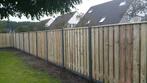 21-planks grenen schutting - antraciet ruw beton, Ophalen of Verzenden, Nieuw, Hout, 1 tot 2 meter