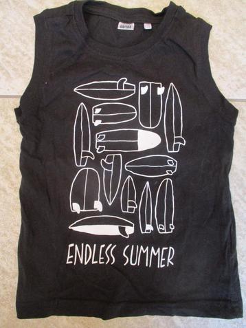 Singlet shirts 2x maat 98 - grijs H&M + zwart mouwloos shirt beschikbaar voor biedingen