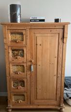 Grenen Kast met Deur en Lades, Antiek en Kunst, Ophalen