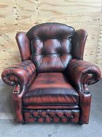 Chesterfield fauteuil, Huis en Inrichting, Ophalen, Klassieke, statige meubelstijl van Engelse oorsprong, Gebruikt, 75 tot 100 cm