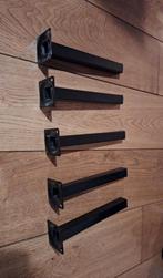 Set van 5 zwarte tafelpoten 25cm, Ophalen, Tafelpoot, Minder dan 50 cm, Gebruikt