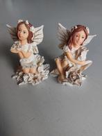 Formano elfjes vintage set van 2geknield en zittend op bloem, Ophalen of Verzenden, Zo goed als nieuw, Dier