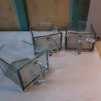 Lade glas grutters kast kruiden origineel SET VAN DRIE, Ophalen of Verzenden