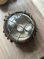 Echt antiek franse plafondlamp, Huis en Inrichting, Lampen | Plafondlampen, Ophalen of Verzenden, Zo goed als nieuw, Glas