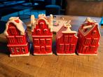 Postcode Loterij Huisjes - Set van 4, Huis en Inrichting, Overige materialen, Ophalen of Verzenden, Zo goed als nieuw, Rood
