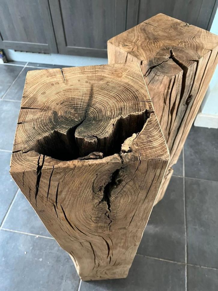 Massief eiken zuil uit de 2de wereldoorlog, Huis en Inrichting, Woonaccessoires | Zuilen en Pilaren, Nieuw, Ophalen
