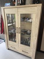 Vitrinekast, Huis en Inrichting, Kasten | Vitrinekasten, Ophalen, 50 tot 100 cm, Zo goed als nieuw, 150 tot 200 cm